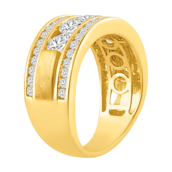 Men's 2 CT. T.W.Certified Lab-Grown Diamond Band in 14K Gold (F/Vs2)