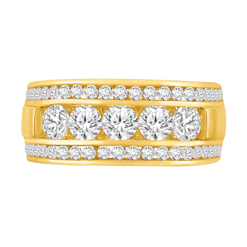 Main Image 3 of 2 CT. T.W.Certified Lab-Grown Diamond Band in 14K  Gold (F/VS2)