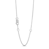 Thumbnail Image 3 of 1/10 CT. T.W. Diamond Flowy Sun Pendant in Sterling Silver