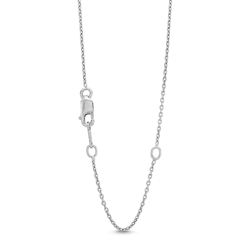Main Image 3 of 1/10 CT. T.W. Diamond Flowy Sun Pendant in Sterling Silver
