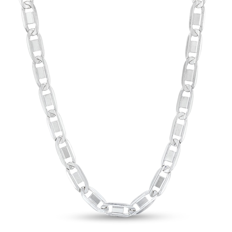 6.2mm Diamond-Cut Valentino Chain Necklace in Solid Sterling Silver  - 22"