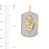 Thumbnail Image 4 of 3/4 CT. T.W. Diamond Dog Tag with Cobra Necklace Charm in 10K Gold