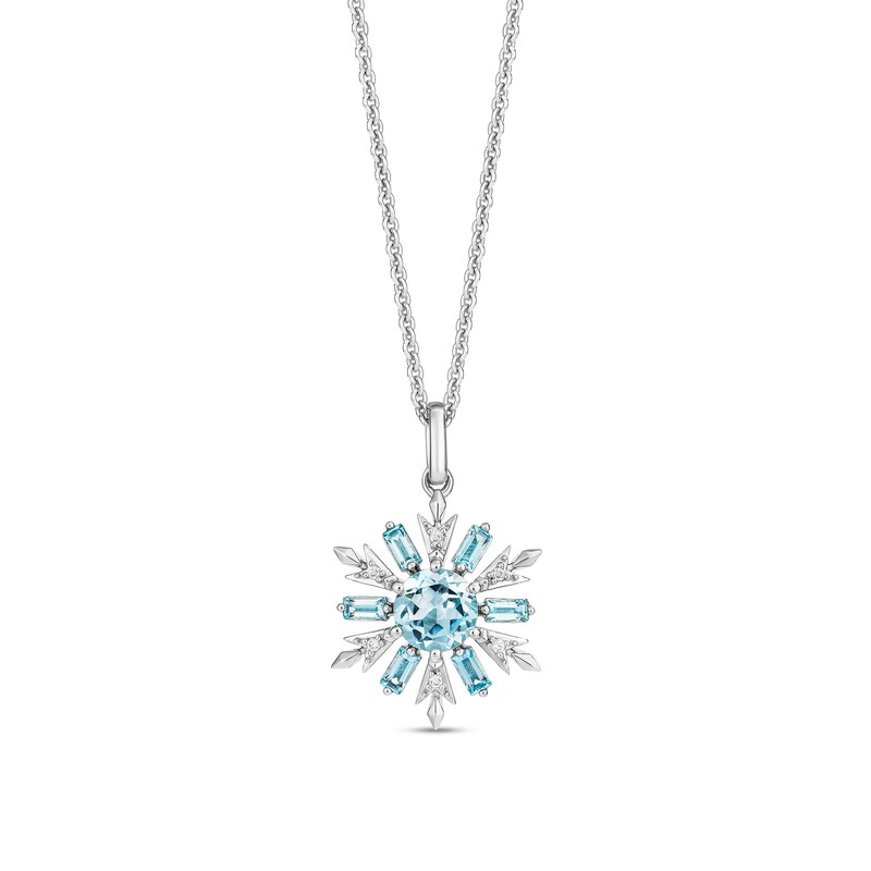 Main Image 2 of Collector’s Edition Enchanted Disney Frozen 10th Anniversary Snowflake Pendant and Stud Earrings Set in Sterling Silver