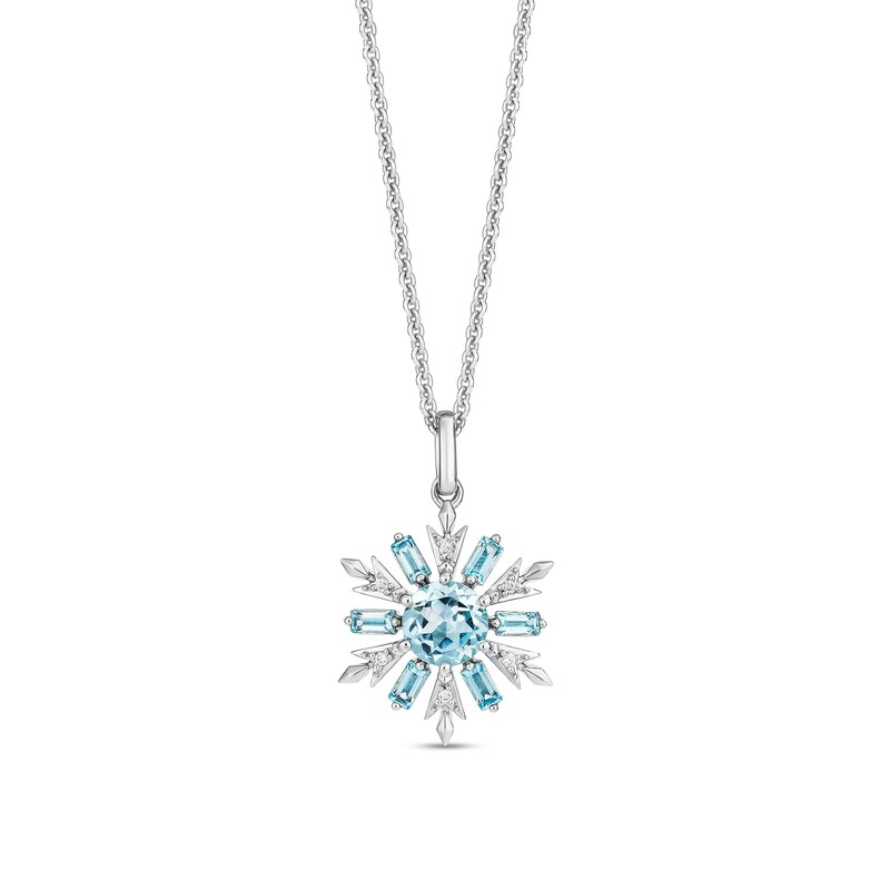 Collector’s Edition Enchanted Disney Frozen 10th Anniversary Snowflake Pendant and Stud Earrings Set in Sterling Silver