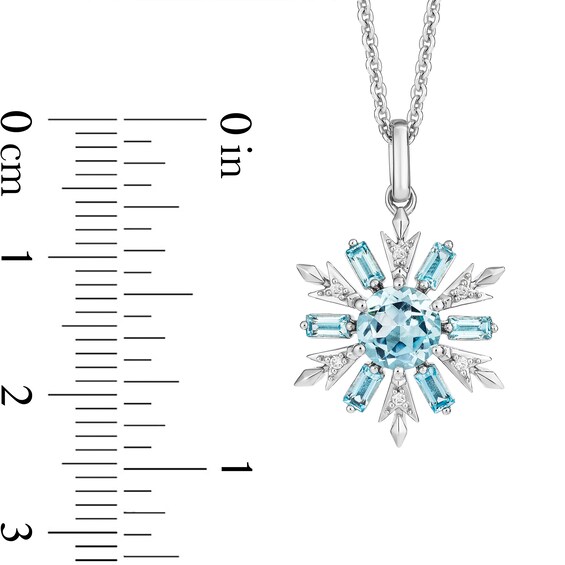 Collectorâs Edition Enchanted Disney Frozen 10th Anniversary Snowflake Pendant and Stud Earrings Set in Sterling Silver