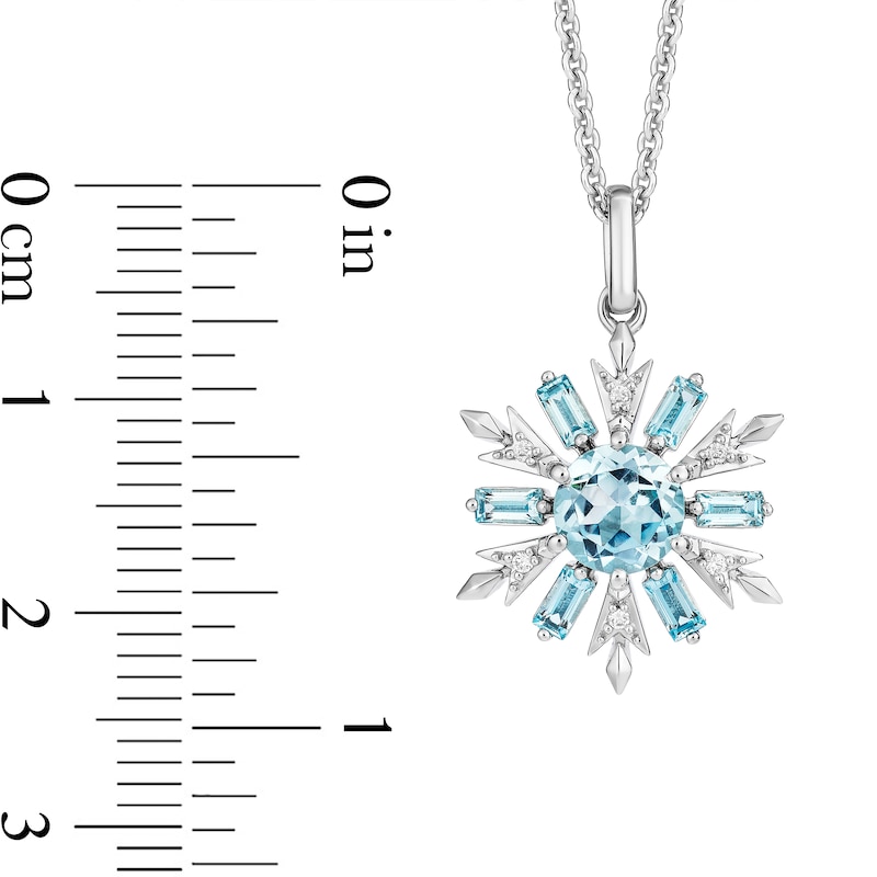 Main Image 4 of Collector’s Edition Enchanted Disney Frozen 10th Anniversary Snowflake Pendant and Stud Earrings Set in Sterling Silver
