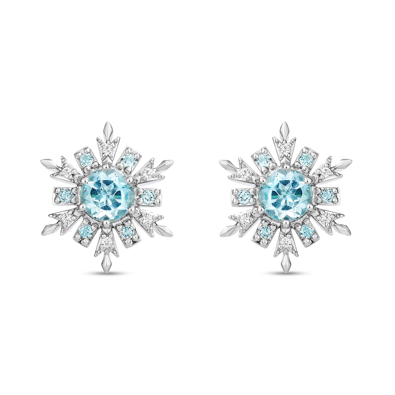 Main Image 5 of Collector’s Edition Enchanted Disney Frozen 10th Anniversary Snowflake Pendant and Stud Earrings Set in Sterling Silver