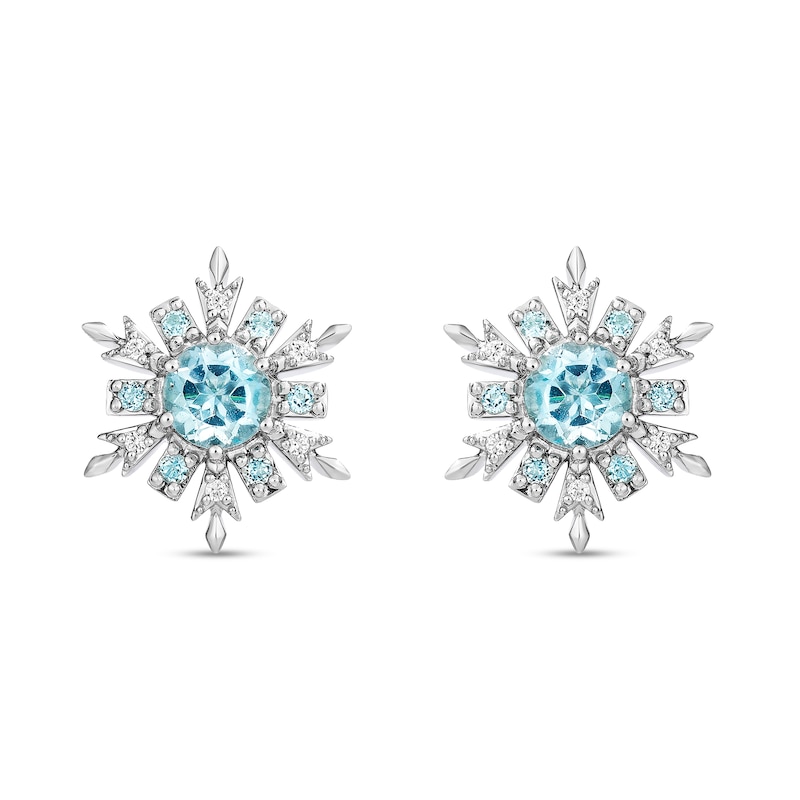 Collector’s Edition Enchanted Disney Frozen 10th Anniversary Snowflake Pendant and Stud Earrings Set in Sterling Silver