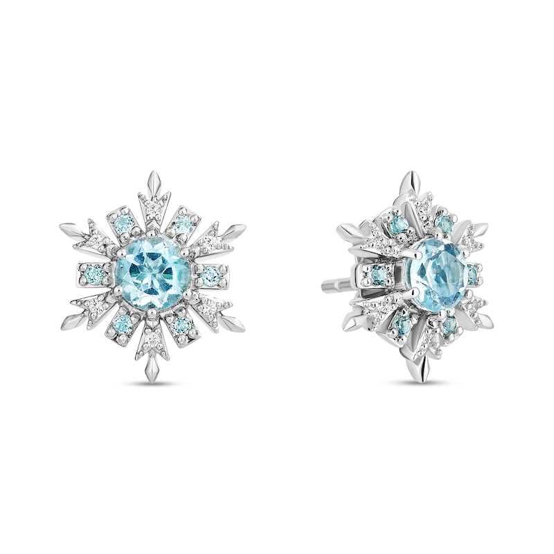 Main Image 6 of Collector’s Edition Enchanted Disney Frozen 10th Anniversary Snowflake Pendant and Stud Earrings Set in Sterling Silver