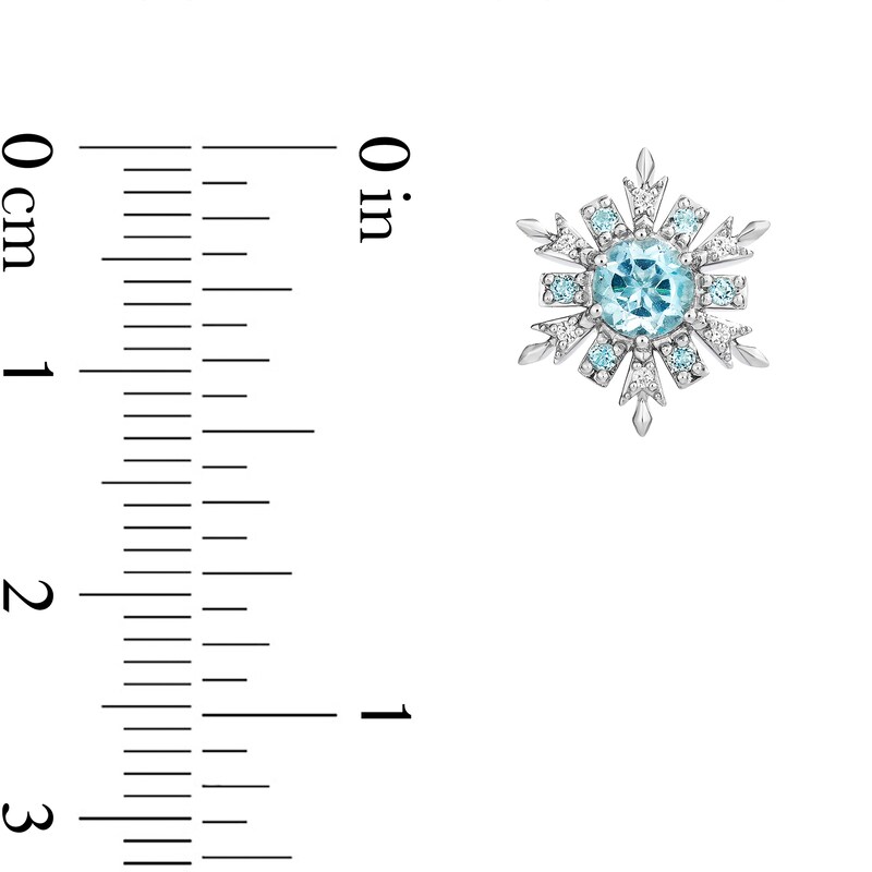 Main Image 7 of Collector’s Edition Enchanted Disney Frozen 10th Anniversary Snowflake Pendant and Stud Earrings Set in Sterling Silver