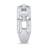 Thumbnail Image 2 of 1/5 CT. T.W. Diamond Chain Link Open Shank Ring in Sterling Silver