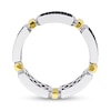 Thumbnail Image 3 of Eternally Bonded 1-1/2 CT. T.W. Black Diamond Collar Station Band in 14K Two-Tone Gold
