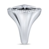 Thumbnail Image 2 of Men's 1/2 CT. T.W. Black and White Diamond Compass Ring in Sterling Silver