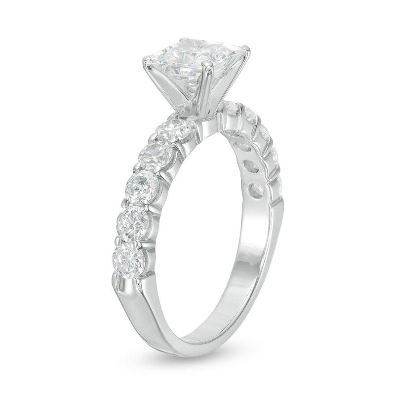 2 CT. T.W. Certified Princess-Cut Diamond Engagement Ring in 14K White Gold (I/SI2)