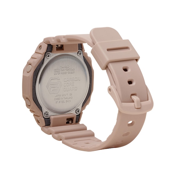 Ladies' Casio G-Shock Classic Analog-Digital Pink Resin Strap Watch with Pink Dial (Model: Gmas2100Md4A)