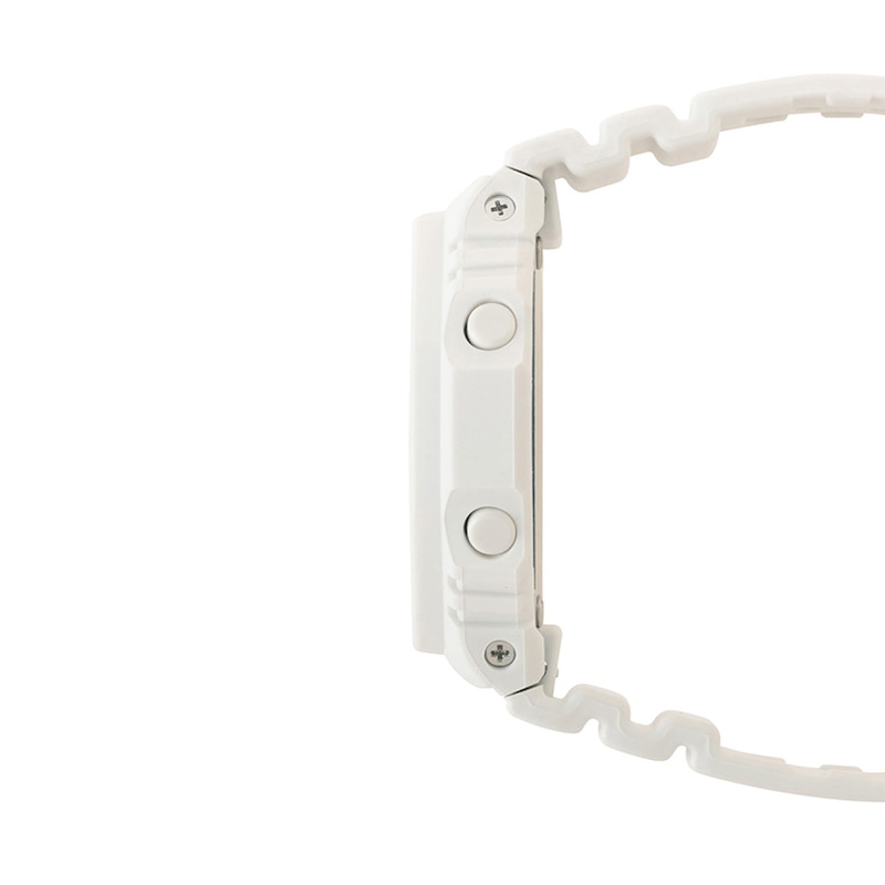 Main Image 3 of Ladies' Casio G-Shock Classic Analog-Digital White Resin Strap Watch with Pink Dial (Model: GMAS2100MD7A)