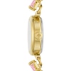 Thumbnail Image 3 of Ladies' Kate Spade Monroe Multi-Colored Crystal Gold-Tone IP Bracelet Watch with White Dial (Model: KSW1787)