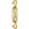 Thumbnail Image 2 of Ladies' Kate Spade Monroe Multi-Colored Crystal Gold-Tone IP Bracelet Watch with White Dial (Model: KSW1787)