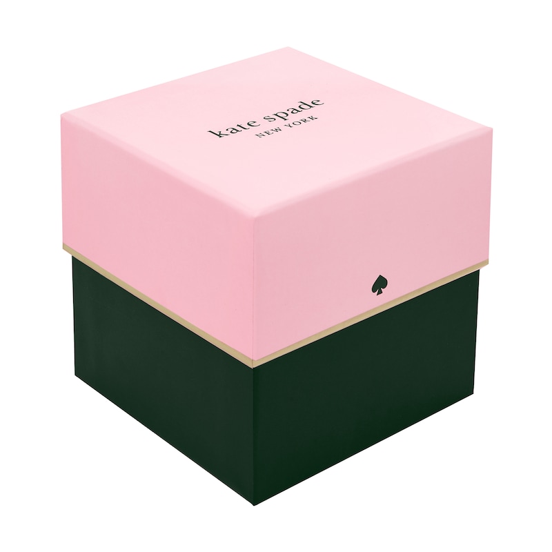 Main Image 5 of Ladies' Kate Spade Monroe Multi-Colored Crystal Gold-Tone IP Bracelet Watch with White Dial (Model: KSW1787)