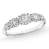 Thumbnail Image 1 of 1/2 CT. T.W. Diamond Frame Five Stone Band in 10K White Gold