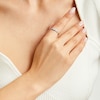 Thumbnail Image 2 of 1/2 CT. T.W. Diamond Frame Five Stone Band in 10K White Gold