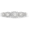Thumbnail Image 4 of 1/2 CT. T.W. Diamond Frame Five Stone Band in 10K White Gold