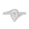 Thumbnail Image 3 of 1-1/4 CT. T.W. Pear-Shaped Diamond Bypass Engagement Ring in 14K White Gold (I/I1)