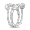 Thumbnail Image 2 of 1-1/2 CT. T.W. Pear-Shaped Diamond Open Shank Guard in 14K White Gold