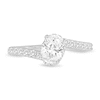 Thumbnail Image 3 of 1-1/4 CT. T.W. Oval Diamond Bypass Engagement Ring in 14K White Gold (I/I1)