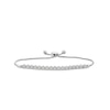 Thumbnail Image 0 of 1/2 CT. T.W. Multi-Diamond Line Bolo Bracelet in 10K White Gold - 9.5"