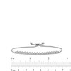 Thumbnail Image 2 of 1/2 CT. T.W. Multi-Diamond Line Bolo Bracelet in 10K White Gold - 9.5"