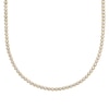 Thumbnail Image 1 of Men's 10 CT. T.W. Certified Lab-Grown Diamond Tennis Necklace in 14K Gold (F/SI2) - 20"