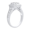 Thumbnail Image 3 of 1-1/4 CT. T.W. Emerald Multi-Diamond Frame Engagement Ring in 10K White Gold