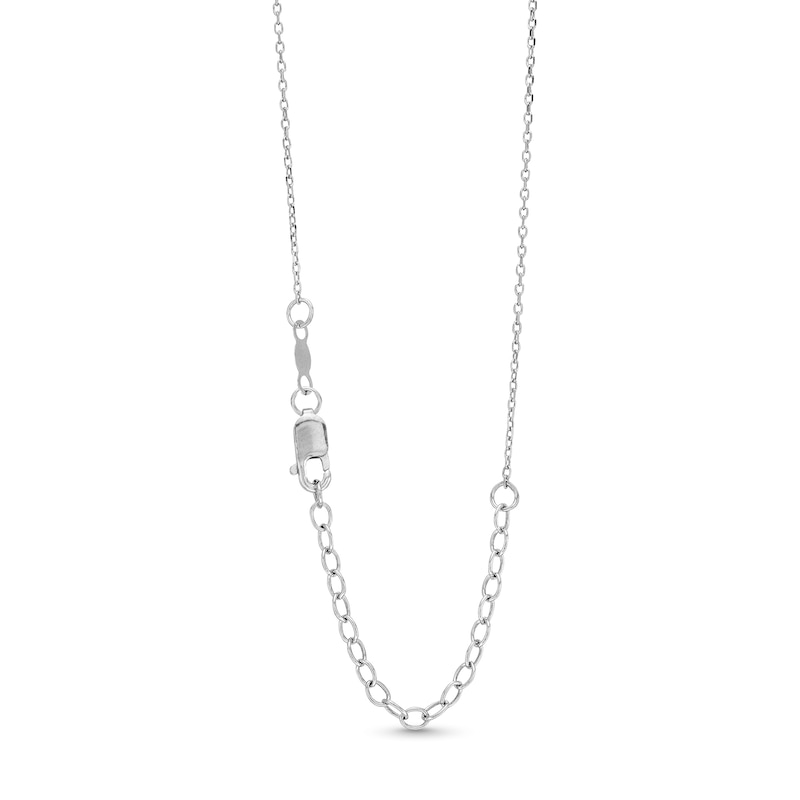 Main Image 3 of 1-1/4 CT. T.W. Diamond Elongated Teardrop Pendant in 10K White Gold