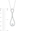 Thumbnail Image 4 of 1-1/4 CT. T.W. Diamond Elongated Teardrop Pendant in 10K White Gold