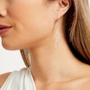 Thumbnail Image 2 of 3/4 CT. T.W. Diamond Open Triple Teardrop Dangle Drop Earrings in 10K White Gold