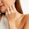 Thumbnail Image 2 of 1/4 CT. T.W. Multi-Diamond Open Cushion Frame Ring in 10K Gold