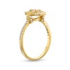 Thumbnail Image 3 of 1/4 CT. T.W. Multi-Diamond Open Cushion Frame Ring in 10K Gold
