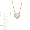 Thumbnail Image 3 of 3/4 CT. T.W. Diamond Frame Pendant in 14K Gold