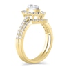 Thumbnail Image 3 of 1 CT. T.W. Marquise Multi-Diamond Frame Bridal Set in 10K Gold