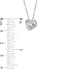 Thumbnail Image 4 of 1/10 CT. T.W. Diamond Loose Love Knot Pendant and Stud Earrings Set in Sterling Silver