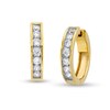 Thumbnail Image 0 of 1 CT. T.W. Diamond Channel-Set Huggie Hoop Earrings in 10K Gold