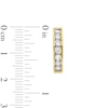 Thumbnail Image 2 of 1 CT. T.W. Diamond Channel-Set Huggie Hoop Earrings in 10K Gold