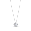 Thumbnail Image 1 of 1/2 CT. T.W. Diamond Frame Pendant in 10K White Gold (J/I2) - 20"