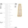 Thumbnail Image 2 of 1/2 CT. T.W. Diamond Graduating Double Row Huggie Hoop Earrings in 10K Gold