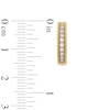 Thumbnail Image 3 of 1/4 CT. T.W. Diamond Vintage-Style Huggie Hoop Earrings in 10K Gold