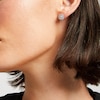 Thumbnail Image 2 of 1 CT. T.W. Diamond Frame Stud Earrings in 10K White Gold (J/I2)