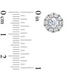 Thumbnail Image 3 of 1 CT. T.W. Diamond Frame Stud Earrings in 10K White Gold (J/I2)