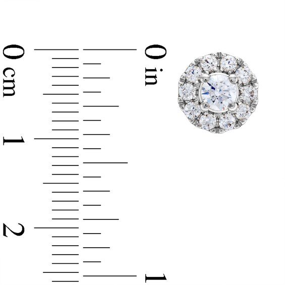 1 CT. T.w. Diamond Frame Stud Earrings in 10K Gold (J/I2