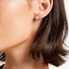 Thumbnail Image 2 of 1/2 CT. T.W. Diamond Frame Stud Earrings in 10K White Gold (J/I2)